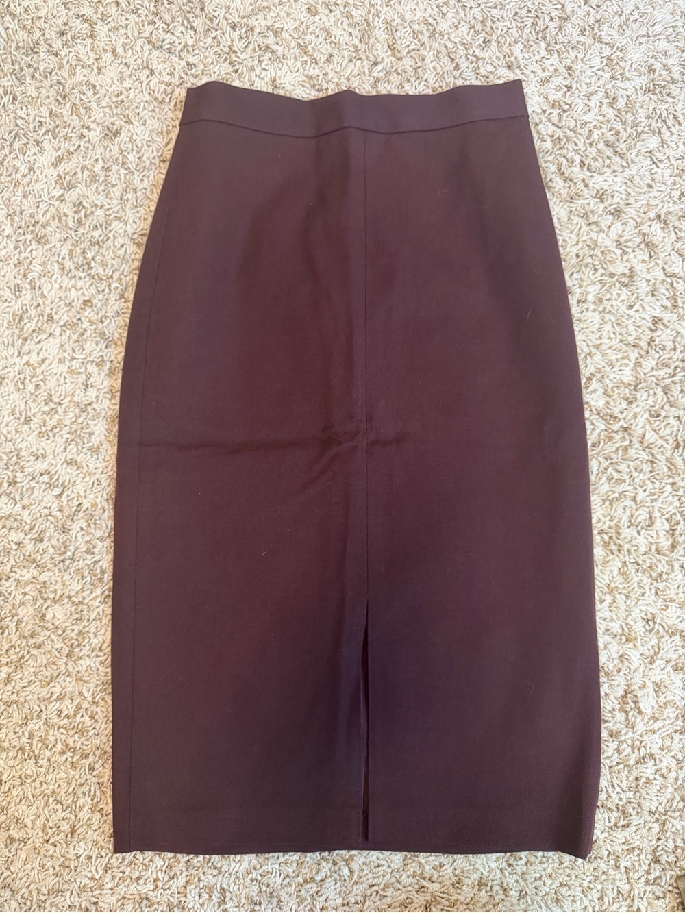 Banana Republic Classic High-Waist Pencil Skirt in Deep Burgundy